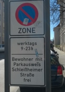 Bewohnerparken/resident only parking